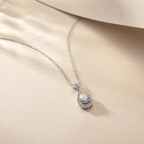 S925 Pure Silver water drop stars Necklace Ring Earrings Bracelet Jewelry Set Four-Piece Set