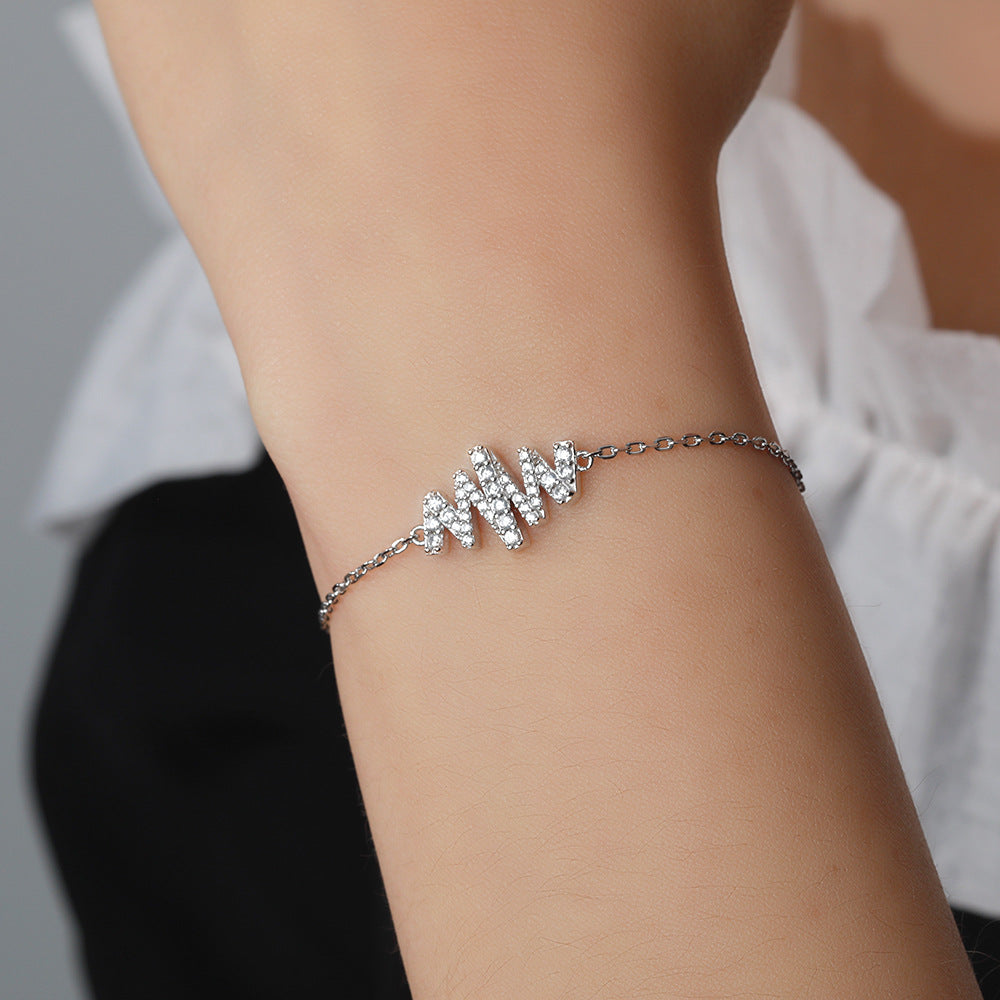 S925 Sterling Silver Fashion Twist Bracelet