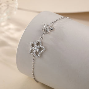 S925 Pure Silver Bow Bracelet