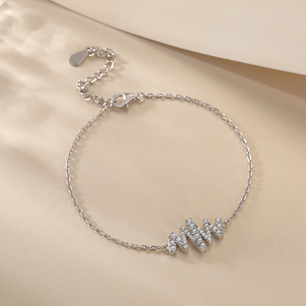 S925 Sterling Silver Fashion Twist Bracelet