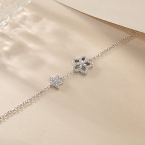 S925 Pure Silver Bow Bracelet